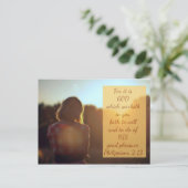 Philippinen 2:13 - Bibelverse Postkarte (Stehend Vorderseite)