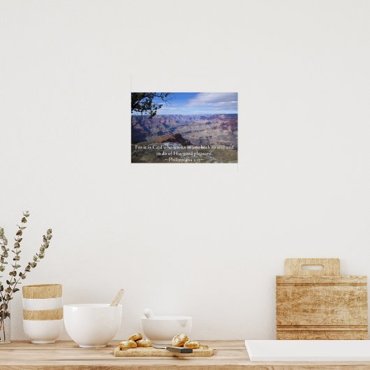 Philippinen 2:13 poster (Küche)