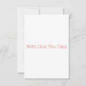 Philippinen 2:8 KJV Bibelschrift Gruß Karte (Rückseite)