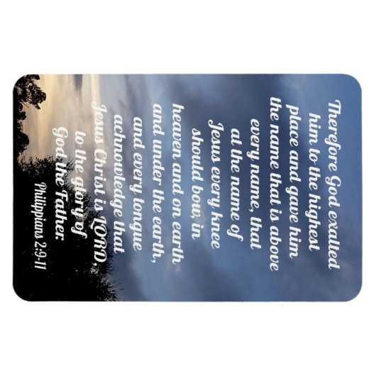 Philippinen 2:9-11 magnet (Horizontal)