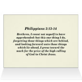 Philippinen 3:13-14 Vergessen Sie die vergangene K (Innenansicht Horizontal (Oben))