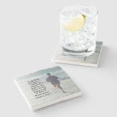 Philippinen 3:13 Vergessen der Vergangenheit, Bibe Steinuntersetzer (Seitenansicht)