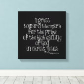 Philippinen 3,14 Bibelverse Leinwanddruck (Insitu (Holzboden))