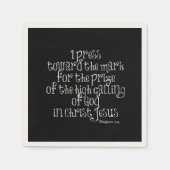 Philippinen 3,14 Bibelverse Serviette (Vorderseite)