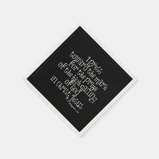 Philippinen 3,14 Bibelverse Serviette (Ecke)