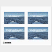 Philippinen 3:14 Ich drücke auf die Markierung Rechteckiger Aufkleber (Blatt)