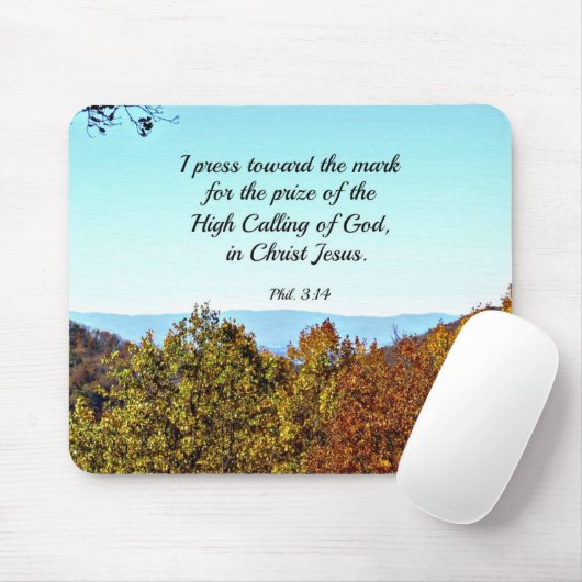 Philippinen 3:14 Ich drücke gegen die Marke... Mousepad (Mit Mouse)