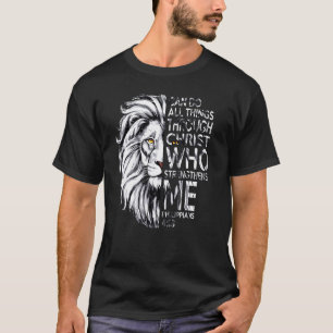 Philippinen 413 Christlich Bibel Verse Lion Men Hu T-Shirt
