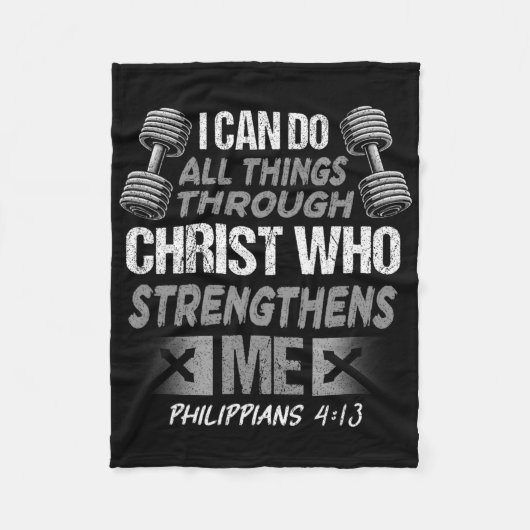 Philippinen 413 Christliche Jesus-Bodybuilding Fleecedecke (Vorderseite)