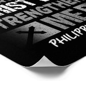 Philippinen 413 Christliche Jesus-Bodybuilding Poster (Ecke)