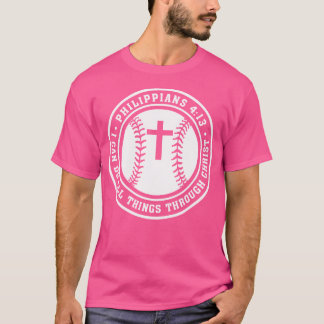 Philippinen 413 Christliches Baseball-Kreuz Jesus  T-Shirt