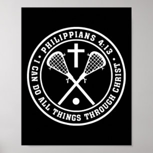 Philippinen 413 Christliches Lacrosse Cross Jesus  Poster