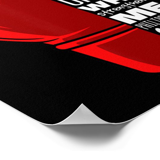 Philippinen 413 Religious Boxing Funny Christlich  Poster (Ecke)