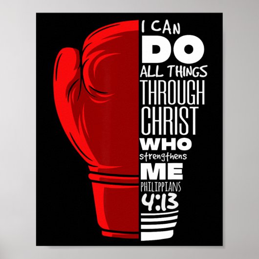 Philippinen 413 Religious Boxing Funny Christlich Poster (Vorne)
