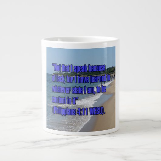 Philippinen 4:11 WEBU-Tasse Jumbo-Tasse (Vorderseite)