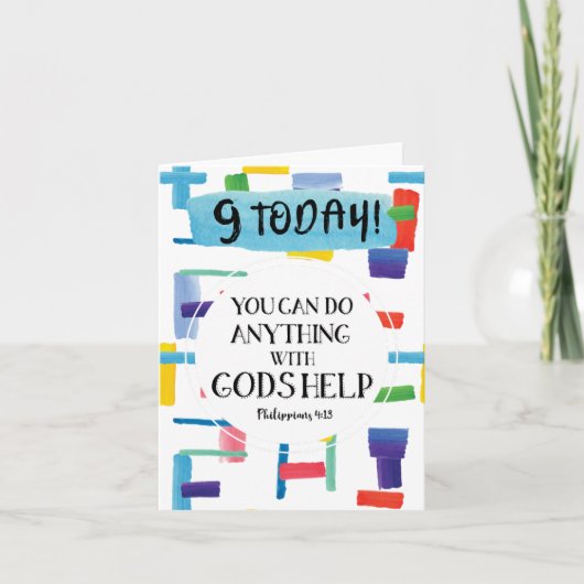 Philippinen 4:13 9 Heute mehrfarbiges Wasser Karte (Vorderseite)