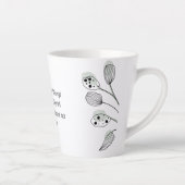 Philippinen 4:13 Abstrakte Eukalyptus-Blätter-Kart Milchtasse (Rechts)