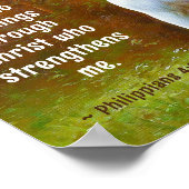 Philippinen 4:13 Alles durch Christus, Pferd Poster (Ecke)