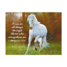 Philippinen 4:13 Alles durch Christus, Pferd