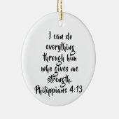 Philippinen 4:13 Benutzerdefinierte Schrift Keramik Ornament (Rechts)