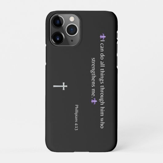 Philippinen 4:13 Bibel Verse iPhone/iPad Gehäuse iPhone Hülle (Rückseite)