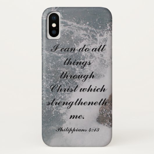 Philippinen 4:13 Bibel Verse Majestic Ocean Case- Case-Mate iPhone Hülle (Rückseite)