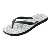 Philippinen 4:13 Bibelschrift KJV Zitat Unisex Badesandalen (Schrägansicht)