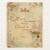 Philippinen 4:13 Bibelschrift Planer (Vorderseite)