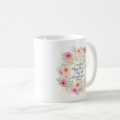 Philippinen 4:13 Bibelschrift Verse Floral Kaffeetasse (VorderseiteRechts)