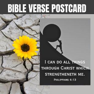 Philippinen 4:13 Bibelverse Christlich Postkarte