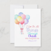 Philippinen 4:13 Bibelverse Dankeschön-Karte Dankeskarte (Vorderseite)