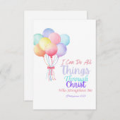 Philippinen 4:13 Bibelverse Dankeschön-Karte Dankeskarte (Vorne/Hinten)