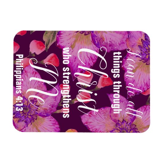 Philippinen 4:13 Bibelverse Magnet (Horizontal)