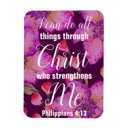 Philippinen 4:13 Bibelverse Magnet (Vertikal)