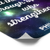 Philippinen 4:13 Bibelverse Poster (Ecke)