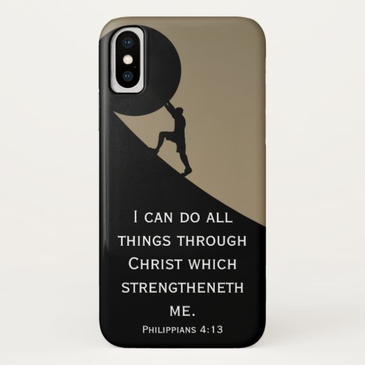 Philippinen 4:13 Bibelverse Riesengesteinenjäger Case-Mate iPhone Hülle (Rückseite)