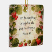 Philippinen 4:13 Bibelverse über zeitloses Design Keramikornament (Rechts)
