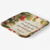 Philippinen 4:13 Bibelverse über zeitloses Design Pappteller (Gewinkelt)