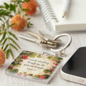 Philippinen 4:13 Bibelverse über zeitloses Design Schlüsselanhänger (Vorderseite rechts)