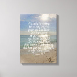 Philippinen 4:13 Bible Verse Beach Christlich Art Leinwanddruck