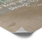 Philippinen 4:13 Bible Verse Beach Christlich Art Poster (Ecke)