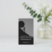 Philippinen 4:13 Christliche Kirche des Bibelverse Visitenkarte (Stehend Vorderseite)