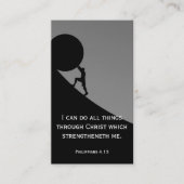 Philippinen 4:13 Christliche Kirche des Bibelverse Visitenkarte (Vorderseite)