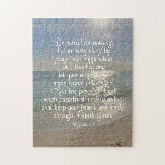 Philippinen 4:13 Christliches Zitat zum Bibelverse Puzzle (Vertikal)