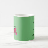 Philippinen 4:13 Gebet Mama Custom Pink Floral Kaffeetasse (Mittel)