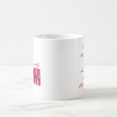 Philippinen 4:13 Gebet Mama Custom Pink Floral Kaffeetasse (Mittel)