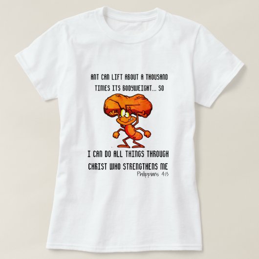 Philippinen 4:13 - Ich kann alles durch JC tun T-Shirt (Design vorne)