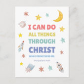 Philippinen 4:13 Ich kann alles tun Kinderzimmer D Postkarte (Vorderseite)