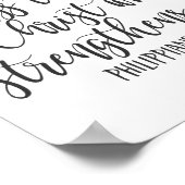 Philippinen 4:13 Ich kann alles tun Poster (Ecke)