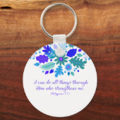 Philippinen 4:13 - Ich kann alles tun - Verse Schlüsselanhänger (Vorderseite)